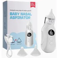 Vivitar Nasensauger für Babys, Neugeborene und Kleinkinder, 9 Saugstufen, tragbarer Nasensauger für zu Hause und unterwegs 1-tlg., LCD-Display, leiser, hygienischer Nasensauger mit Anti-Reflux-System, 65 kPa, wiederaufladbarer Nasensauger mit 2 weich