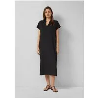 s.Oliver Midikleid Kleid Strukturiertes Jersey-Kleid mit Schlitzen