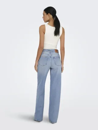 ONLY - ONLJUICY HW WIDE LEG DNM REA365 NOOS Medium Blue Denim - Gr. - 32