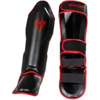 KWON Schienbeinschutz Kampfsport Kickboxen Karate MMA Thaiboxen Muay Thai KWON Spann, Kunstleder, feucht abwischbar, Contender XS - XL