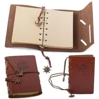 TSB Werk Notizbuch Notizbuch Tagebuch Vintage Retro Leder, Reisetagebuch, Kladde, Heft, Notiz, Buch, A6
