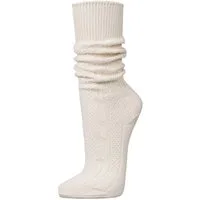 PAULGOS Trachtensocken Trachtenstrümpfe Socken Kniestrümpfe mit Zopfmuster