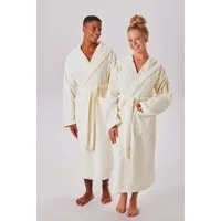 OTTO home Unisex-Bademantel Regona, Hotelbademantel, Morgenmantel, Standardlänge & Überlänge, Langform, Veloursfrottier, Kapuze, Gürtel, Damen & Herren, mit Taschen, flauschig, weich, Velours, Sauna & Spa