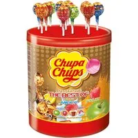 Chupa Chups Süßigkeit, Chupa Chups Best of Lutscher fruchtig cremige Geschmackssorten 600g