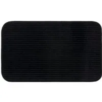 Gözze Badematte Berlin, Höhe 7 mm, rutschhemmend beschichtet, fußbodenheizungsgeeignet, Polyester, rechteckig, Badteppich, Uni Farben, Cord Optik, waschbar