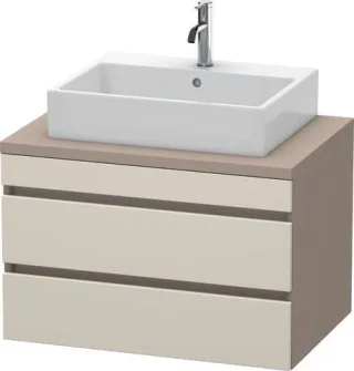 Duravit DuraStyle Konsolenwaschtischunterbau wandhängend Taupe & Basalt Matt 800x548x512 mm - DS5317 DS531709143