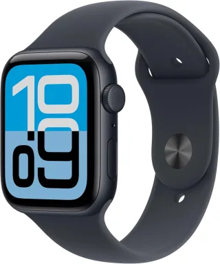 Apple Watch SE 3 (2025) [GPS + Cellular inkl. Sportarmband M/L mitternacht] 44mm Aluminiumgehäuse mitternacht