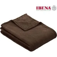 Wohndecke Uni Fleecedecke Olbia, IBENA, einfarbig schick, Kuscheldecke