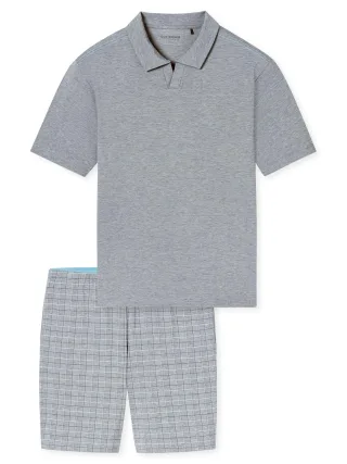 Schiesser Herren Pyjama Selected Premium JacquardSchlafanzug, Pyjama Set, Nachtwäsche