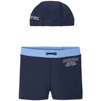 vertbaudet Badehose Jungen-Set: Badekappe & Badehose BEST TEAM