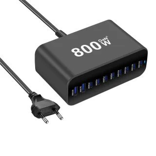 [GaN Tech] Bakeey YMX-615-800W 800W 10-Port USB PD Charger 2USB-A+8USB-C PD QC Fast Charging Desktop Charging Station EU