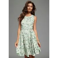 Laura Scott Sommerkleid mit floralem Print und schwingendem Rock