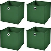 StickandShine Faltbox 4er SET 33 x 33 x 33 cm ohne Deckel – perfekt für KALLAX - 19 Farben