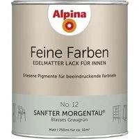 Alpina Wandfarbe Alpina Feine Farben Lack No. 12 Sanfter Morgentau