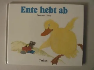 Ente hebt ab. Hase Frosch und Ente