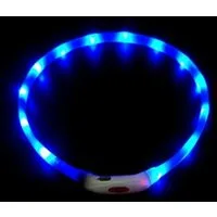 Illes-Laedchen Hunde-Halsband Hunde-Halsband LED Leuchtring Leuchthalsband große Farbauswahl, wiederaufladbar mit mitgeliefertem Kabel Typ C