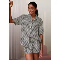 LASCANA Pyjamaoberteil mit edlem Allover-Druck