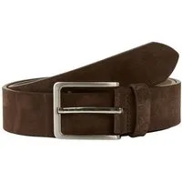 TOM TAILOR Ledergürtel Belts TTGEORGE Velourledergürtel mit eckiger Dornschließe