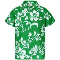 King Kameha Hawaiihemd "Hibiscus" Funky Hawaii-Hemd Herren Kurzarm Front-Tasche Stylish