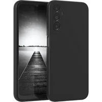 EAZY CASE Handyhülle für Samsung Galaxy A14 5G Hülle Silikon 6,6 Zoll, Silikon Schutzhülle mit Kameraschutz kratzfest Back Cover Etui Schwarz