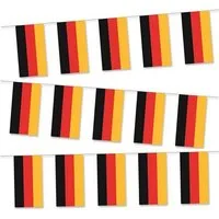 VertriebsArena GmbH Fahne Deutschland Fahnenkette, mit 15 Fahnen 30x45 cm