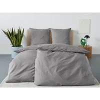 OTTO home Bettwäsche Sari2 in Gr. 135x200 oder 155x220 cm, Seersucker, 2 teilig, aus Baumwolle, uni Bettwäsche in Seersucker Qualität ideal für Sommer
