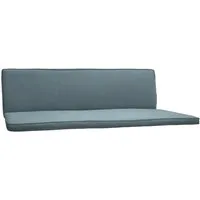 Beautissu Sitzauflage Hollywoodschaukelauflage 3 Sitz 2er Set Loft HS, 180x50cm, Taubenblau, Waschbare Outdoor Auflage für Hollywoodschaukel mit Reißverschluss