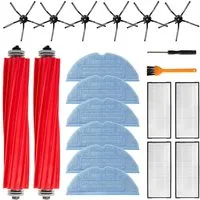 VERCO Reinigungsbürsten-Set Reinigungskit für Roborock, T7, T7S, T7 Plus, T7S Plus S7, S7 Plus, S7 Pro Ultra, S7 MaxV, S7 MaxV Plus, (20-tlg), Ersatz Teile Set Wartungskit Filter Seitenbürste Zubehör Bürste