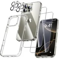 MSM Displayschutzglas 5in1 Hülle für iPhone 16 Pro Max 2X Schutzglas 2X Kamera Panzerfolie