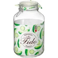 Bormioli Rocco Vorratsglas Fido, Glas, (1-tlg., 1 x 4,0l Fassungsvermögen), luftdicht verschließbar, mit Bügelverschluß