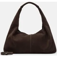 Liebeskind Berlin Schultertasche Scarlet Sachtel M, Geräumige Schultertasche aus weichem Veloursleder