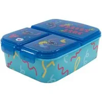 Stor Lunchbox Kinder Brotdose mit Unterteilung 3 Fächer Brotbox Brotbüchse, Kunststoff, (1-tlg), Stitch
