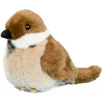 Teddys Rothenburg Kuscheltier Spatz Vogel braun 13 cm Plüschvogel Stofftier (Plüschtier, Stoffvogel, Plüschspatz)