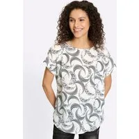 heine Klassische Bluse Druck-Bluse Kurzarm