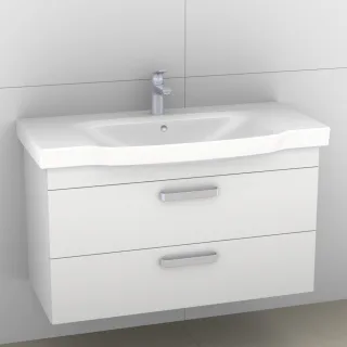 Artiqua 414 Waschtischunterschrank für Sentique 5142A1 Weiß Hochglanz, 414-WU2L-V39-7016-68 414-WU2L-V39-7016-68