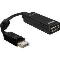 Adapter DP-Stecker auf HDMI-Buchse schwarz, 12,5 cm