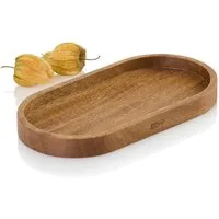 AdHoc Mühlenuntersetzer für Salzmühle oder Pfeffermühle POSTO, Zubehör für Mühlen bis 7 cm Durchmesser, 1-tlg., hochwertiges Dekotablett aus Holz