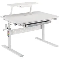 Ergo Office Kinderschreibtisch ER-483 mit Höhenverstellung und Neigungsverstellung bis zu 40 Grad, Ergonomischer Kinderschreibtisch