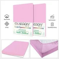 TRENDBUY24 Spannbettlaken Kinder Spannbettlaken 60x120 - 70x140 cm, Baumwolle, Gummizug: ja, (1 Stück), JERSEY