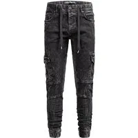 RedBridge Cargojeans im Jogger Style mit Waschung und Taschen