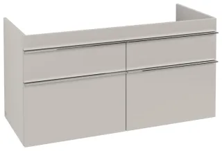 Villeroy & Boch Waschtischunterschrank Venticello 1153x590x502mm 4 Ausz. Waschtisch mittig Cashmere A92901VN