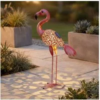 GLOBO LIGHTING LED Dekofigur, LED-Leuchtmittel fest verbaut, Warmweiß, Solar Gartenskulptur für Außen Terrassen Gartendeko Figur