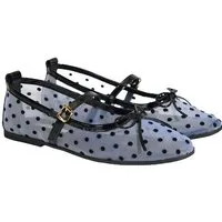 Desa Damen-Ballerinas – Obermaterial und Futter aus Textil, Schnallenversc Ballettschuh
