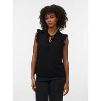 Vero Moda Rüschentop VMALBA SL FRILL TOP WVN NOOS Viskose