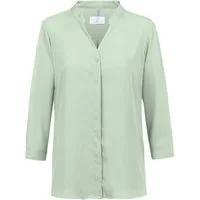 GREIFF Langarmbluse Greiff CHIFFON Damen Chiffon-Bluse 3/4-Arm V-Neck Regular Mint 36