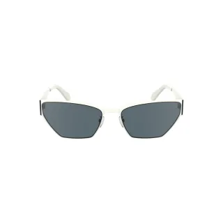 Cateye Sonnenbrille mit weißem Rahmen