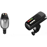FISCHER Fahrrad Fahrradbeleuchtung Akku-USB-LED Bel.-Set Bodenbel. 60 Lux