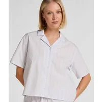 Hunkemöller Pyjama Gestreiftes Baumwolljacke