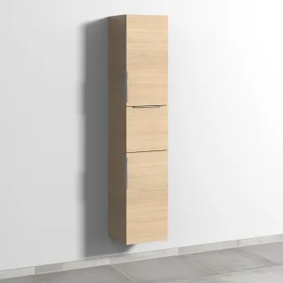 Sanipa 3way Hochschrank mit 2 Türen und 1 Auszug, Eiche-Nordic UM10348
