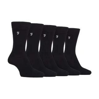 5er-Pack Herren-Socken aus Bambus mit bunten Streifenmuster